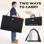 JusArt Art Portfolio Bag, 24x36 Foldable Light Weight Portfolio Folder Case - Image 4