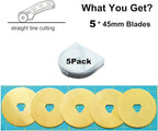 45mm Rotary Cutter Blades 5-Pack Titanium Replacement Blades Fits Fiskars - Image 8
