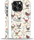 ZHEGAILIAN Case for iPhone 14 Pro, Chicken Farmhouse Animal Rooster Durable by Home
