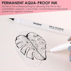 Grabie Micro Fineliner Pens, 6 Black Fine Line Waterproof Drawing Pens - Image 7