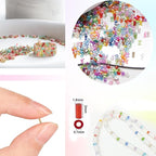 EuTengHao 16800pcs Tube Beads Kit Glass Bugle Seed Beads Small Craft Beads - Image 4