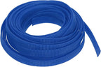 uxcell PET Expandable Sleeving 25ft 1/2" Blue Cable Management Sleeve Cord by uxcell