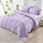 JOLLYVOGUE Twin Comforter Set, Ultra-Soft Bed in a Bag Twin Size 5 Pieces - Image 8