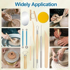 Amrules Clay Tools Kit, Practical Polymer Sculpting Tool Kit, Air Dry Clay Tool - Image 7