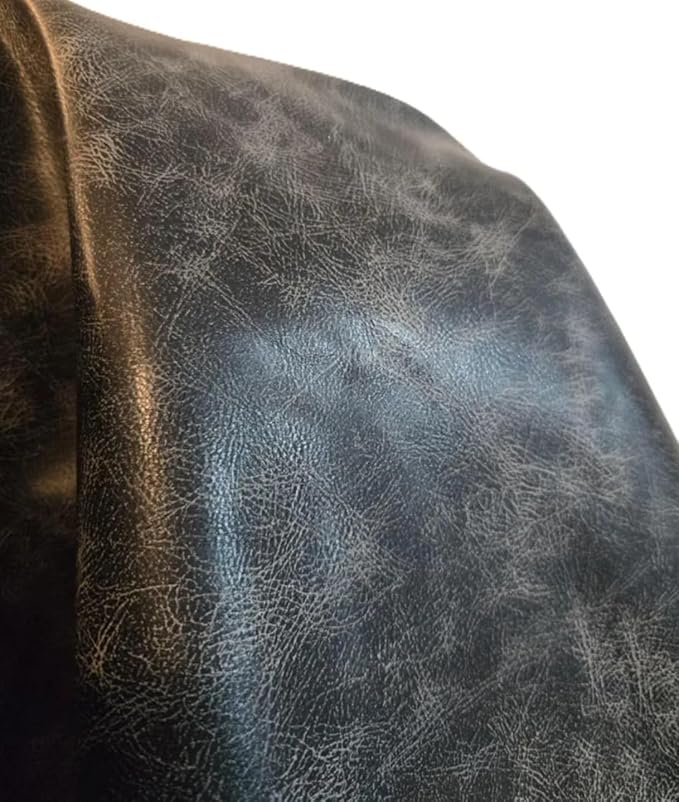 NAT Leathers | Gray 2 tone tumblegrain Calf Soft Faux Vegan Leather PU {Peta by NATLeathers