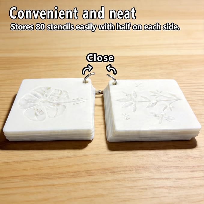 5 Inch Botanical Stencils for Painting - Image 8