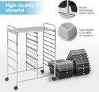 Giantex 15 Drawers Rolling Cart, Classroom Organizers, Storage Cart - Image 7