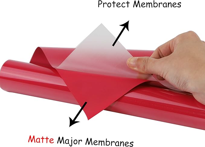 guangyintong Heat Transfer Vinyl Red HTV Rolls, Matte Surface, PVC Material - Image 3