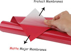 guangyintong Heat Transfer Vinyl Red HTV Rolls, Matte Surface, PVC Material - Image 3