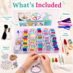 Athena's 200 Pcs Friendship Bracelet String Kit String Bracelet Making Kit - Image 2