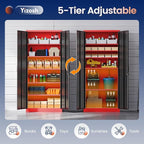 Yizosh Metal Garage Storage Cabinet - Image 7