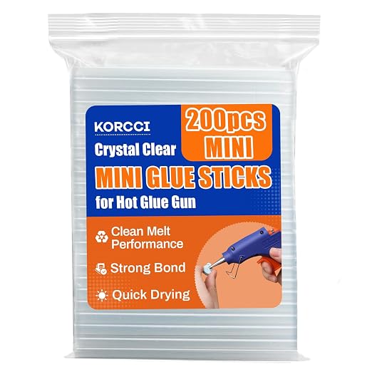 200 Pack Mini Hot Glue Sticks, 0.27" Diameter x 4" Length, All Temperature - Image 8