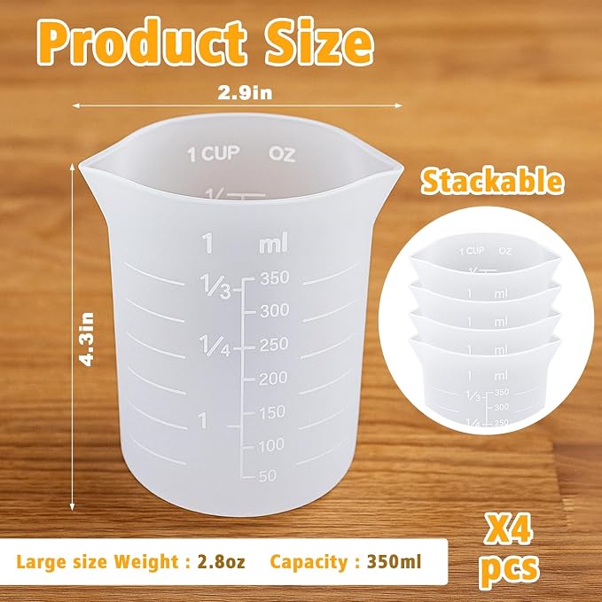 Palksky Silicone Cups for Melting Chocolate, Reusable Baking Supplies for DIY - Image 6