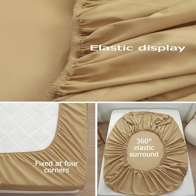 Bedding Queen Size Fitted Sheet Only- Bottom Matress Fitted Sheet-Fits 15inches - Image 4