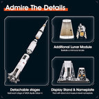 CubicFun NASA Apollo Saturn V 3D Rocket Puzzle Kit, 136 Pieces, Ages 8+ - Image 3