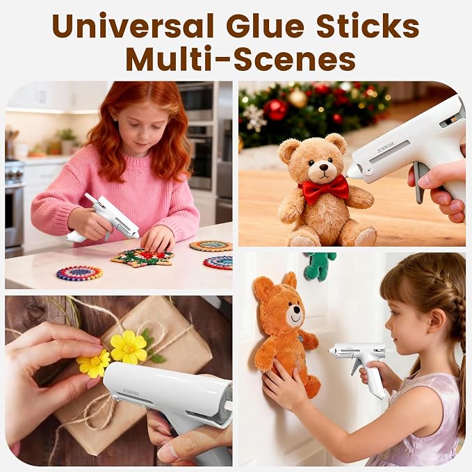Cordless Hot Glue Gun and 20 Sticks Set, Fast Preheating, Mini Size | 2200mAh - Image 7