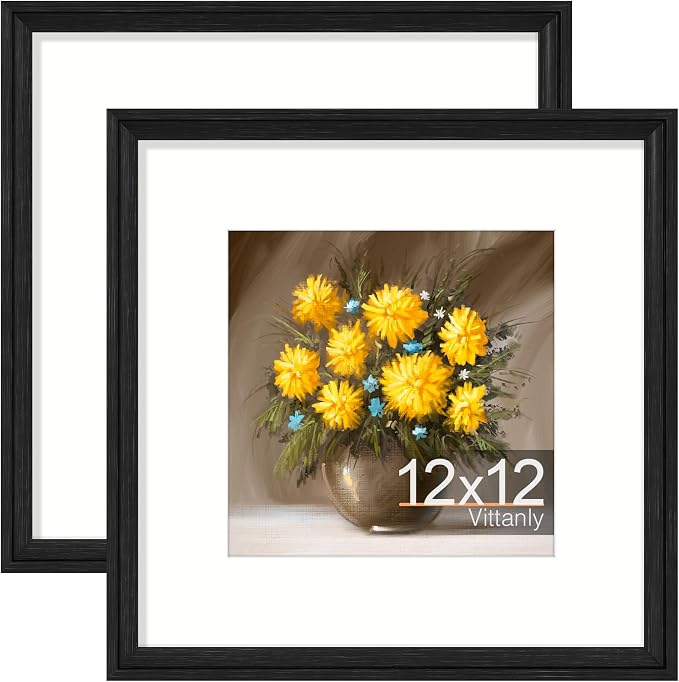 Vittanly 12x12 Picture Frames Set of 2, Ornate Vintage Photo Frame by Vittanly