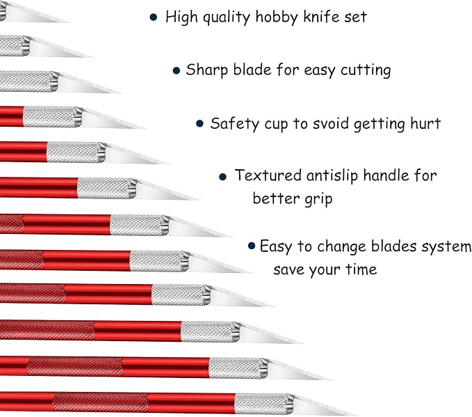 15 Pack Exacto Knife Set, Hobby Knife, Back to School Supplies Craft Knifes Kit - Image 3