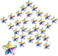 Allstarry 100pcs Flatback Rhinestones Irridescent Star-Shaped Face Gems Eye by Allstarry