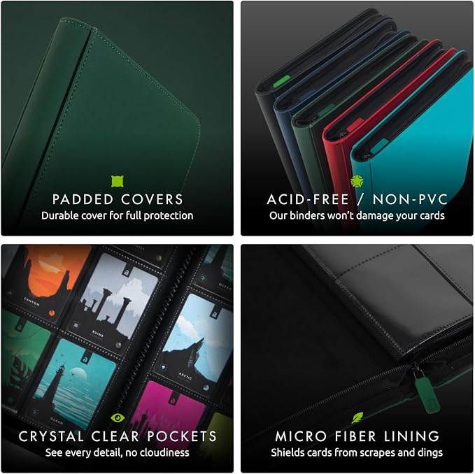 Vault X 4 Pocket Zip Trading Card Binder 160 Cards Exo-Tec | Holds 160 - Image 6