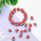 100pcs Watermelon Polymer Clay 10mm Spacer Beads - Image 2