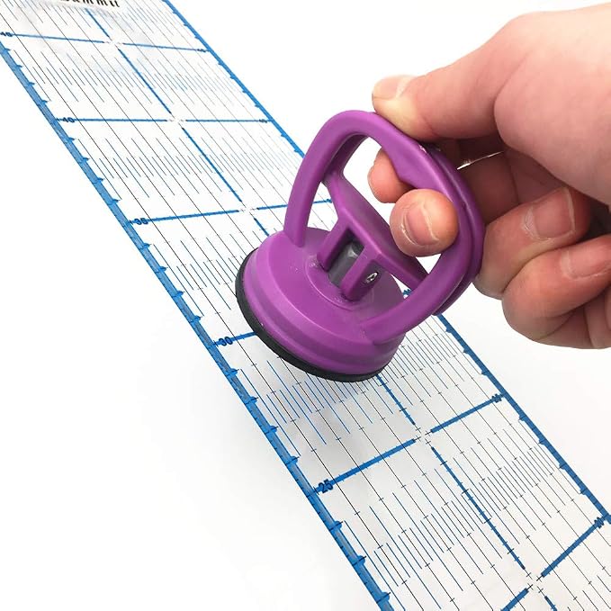 2 Pcs Heavy Duty Suction Cups Ruler Handle - Image 4