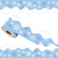 69 Feet Winter Snowflake Bulletin Board Borders, Scalloped Border Trim Holiday by Unknown