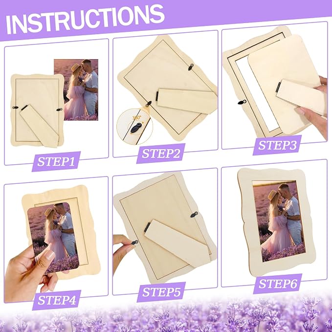 RYKOMO 20 Pack Wooden Picture Frames - Image 6
