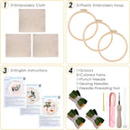 Peotclola Punch Needle Kit for Adults, 3 Sets Punch Needle Kits Beginner DIY - Image 4