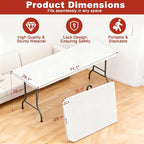 Elevon 6FT Folding Tables – Heavy Duty Portable Foldable Table - Image 2