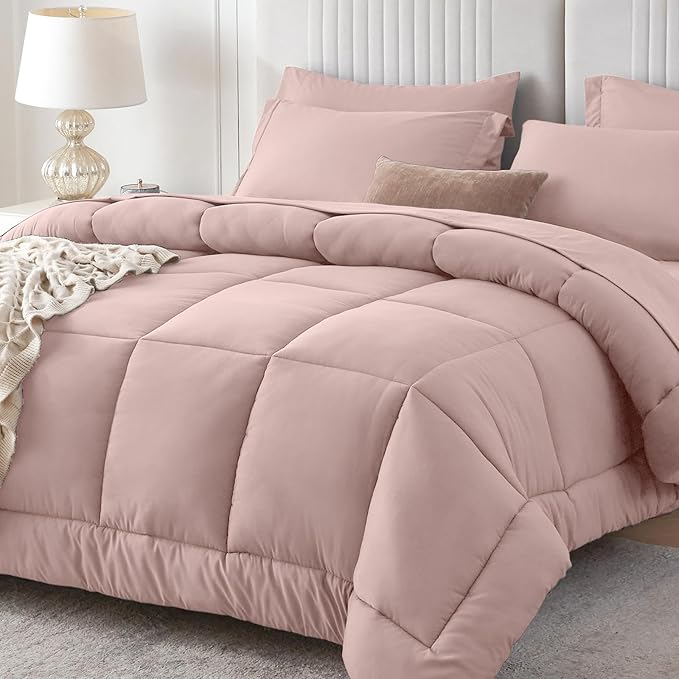 Sasttie Twin XL Comforter Set, 5 Pieces Twin XL Bed in a Bag, Complete Bedding by SASTTIE