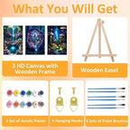 3 Pack Framed Paint by Numbers for Adult - Image 4