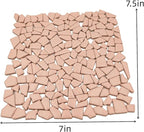 200g Ceramic Mosaic Tiles for Crafts, Irregular Stained Ceramic 0.2"x0.8" - Image 4