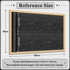 Black Bulletin Board Roll Non-Woven Fabric Poster 16in X 12ft | Back to School - Image 3