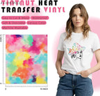 Tintnut Dreamy Tie Dye Heat Transfer Vinyl, PU HTV Sheets, easy cut & weed - Image 2