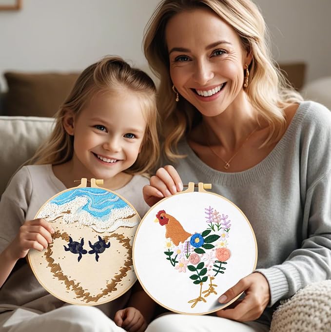Crafmanoe Beach Embroidery Kits - Image 6