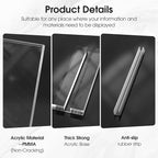 MaxGear Acrylic Sign Holder 8.5" x 11" Acrylic Stands - Image 5