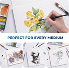 Watercolor Paper Block 8x8 Inch, Fuumuui 100% Cotton Watercolor Paper Pad of 22 - Image 7