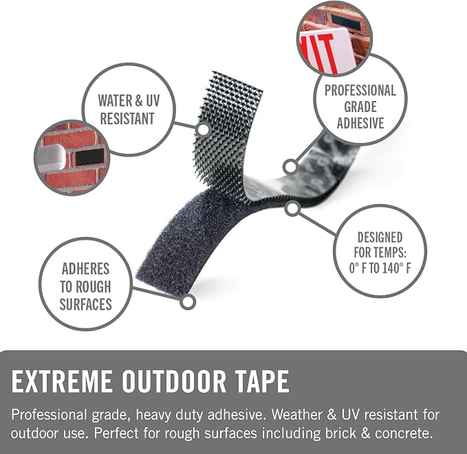 VELCRO Brand Extreme Outdoor Double Sided Mounting Tape Holds up to 15 Pounds - Image 2