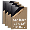4 Pack 12×16 Black Acrylic Sheets 1/8in Thick Plexiglass Sheet by Unknown