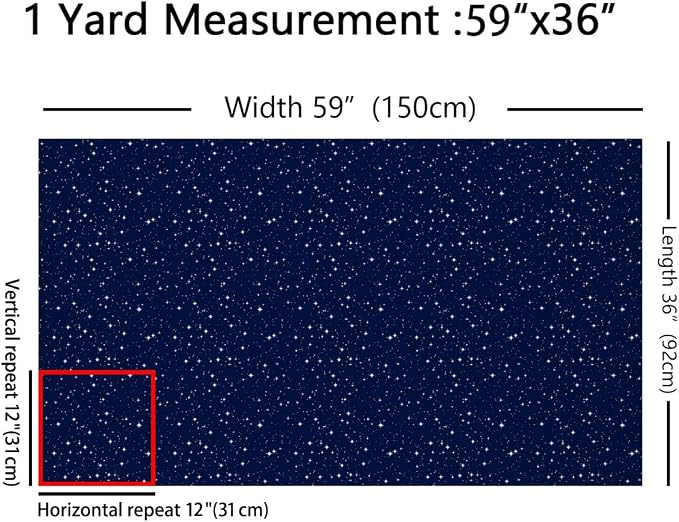 Feelyou Galaxy Upholstery Fabric by The Yard, Outer Space Starry Sky Outdoor - Image 2