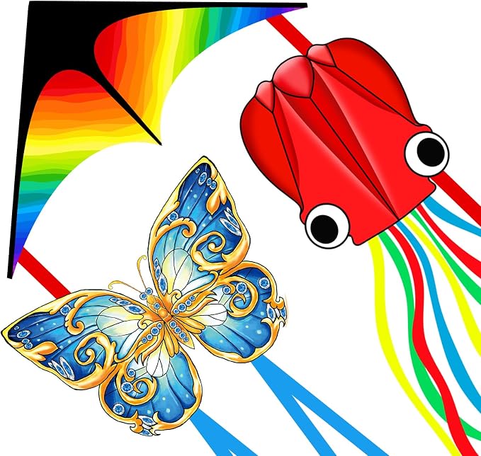 Xida Octopus Kite for Kids Ages 4-8, Professional Kites for Beginners and Adults by XIDAKITE