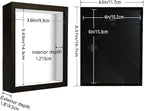 4x6 Small Shadow Box Frame Display Case, Display Case Box - Image 2