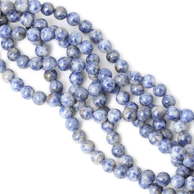 35PCS 10mm Natural Blue White Sodalite Gemstone Round Loose Beads - Image 4