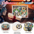8 Pack Diamond Art Coasters, Dog Animal Diamond Painting Coasters Kits | Dog - Image 7