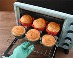 12 Pack Reusable Non-stick Large Silicone Baking Cups, 3.54 Inch Jumbo Silicone - Image 7