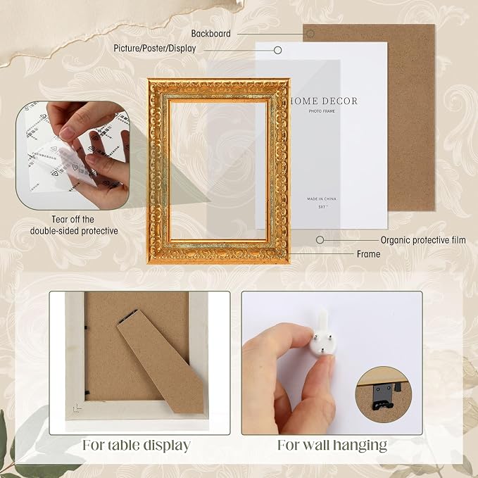 Kathfly 30 Pack Vintage Picture Frames - Image 6
