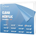 CALPALMY 2-Pack 11 x 14 Acrylic Plexiglass Sheet 1/8" Thick– Clear Acrylic by CalPalmy
