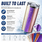 Matte Metallic Permanent Vinyl Sheets, Metallic Craft Vinyl - Image 3
