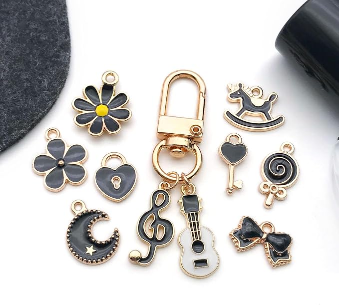 WOCRAFT 40pcs 20 pairs Assorted Enamel Bracelet Charms - Image 4